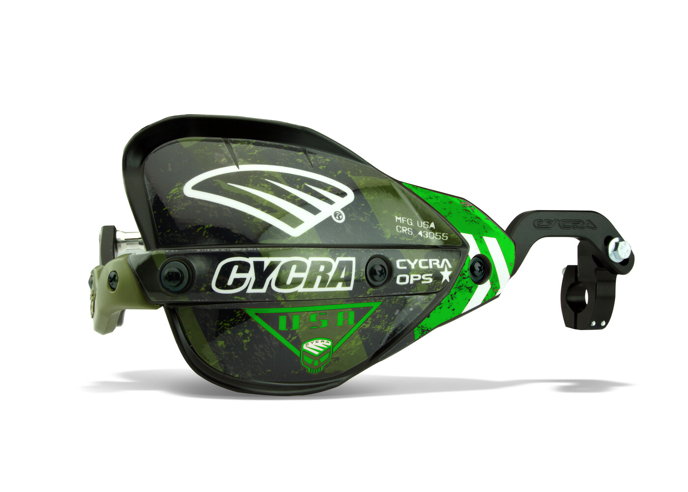 Cycra Ops Pro Bend CRM Racer P ack:  7/8 U Clamps: Green